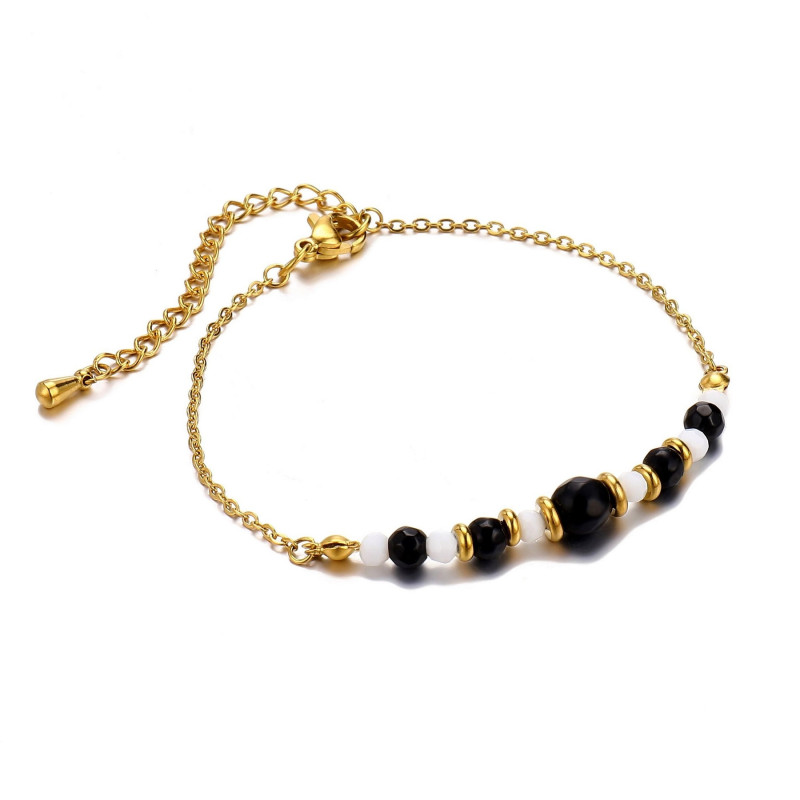 Verane - Bracelet acier noir