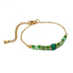 Verane - Bracelet acier vert