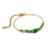 Verane - Bracelet acier vert