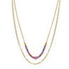 Verane - Collier acier violet