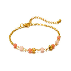 Viena - Bracelet acier rose