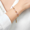 Viena - Bracelet acier rose