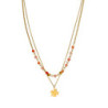 Viena - Collier acier rose