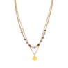 Viena - Collier acier violet