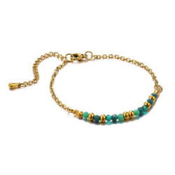 Vieno - Bracelet acier vert