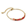 Vieno - Bracelet acier rouge
