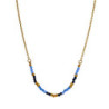 Vieno - Collier acier bleu
