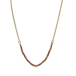 Vieno - Collier acier violet
