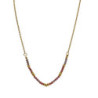 Vieno - Collier acier violet