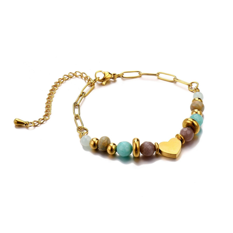 Vitalie - Bracelet acier multicolore