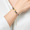 Vitalie - Bracelet acier multicolore