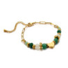 Vitalie - Bracelet acier vert