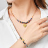 Vitalie - Collier acier multicolore