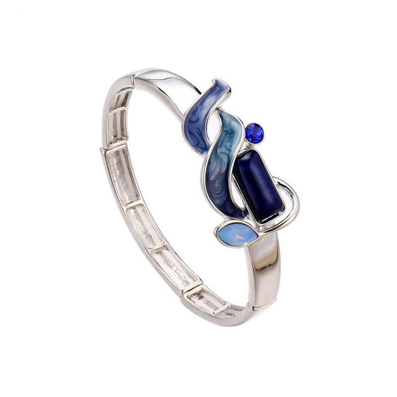 Abelinde - Bracelet élastique bleu