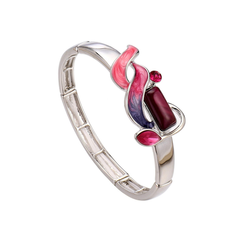 Abelinde - Bracelet élastique fuchsia