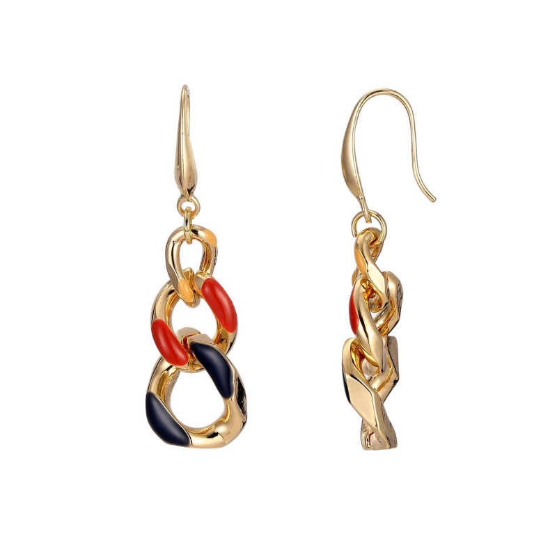 Arabelle - Boucle d'oreille crochet multicolore