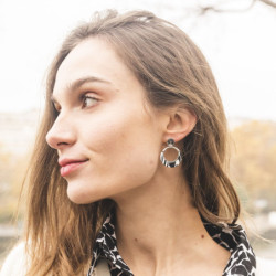 Ibriza - Boucle d'oreille tige kaki