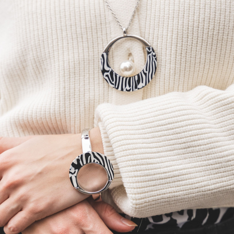 Ibriza - Bracelet élastique zebré