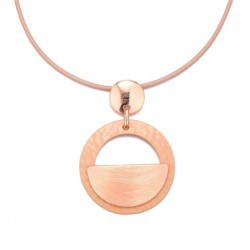 Icha - Collier doré rose