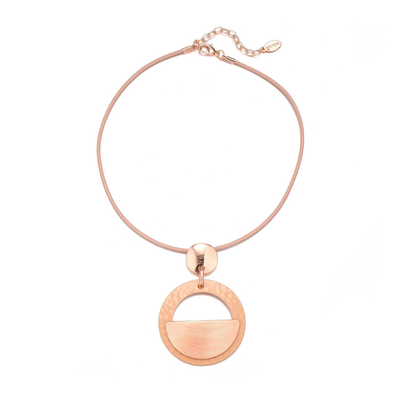 Icha - Collier doré rose