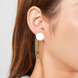 Semsem - Boucle d'oreille clip argentée