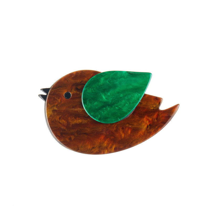 Olenka - Broche marron