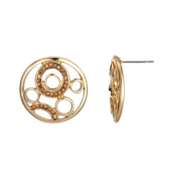 Ijara - Boucle d'oreille tige dorée