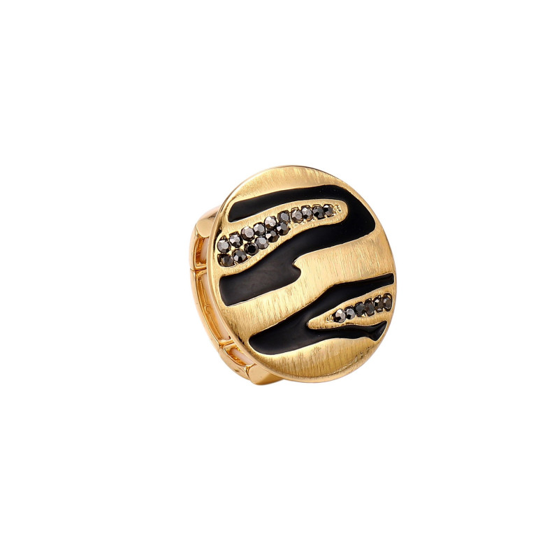 Ikmar - Bague élastique dorée