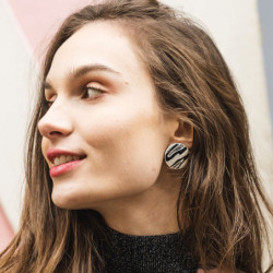 Ikmar - Boucle d'oreille clip dorée