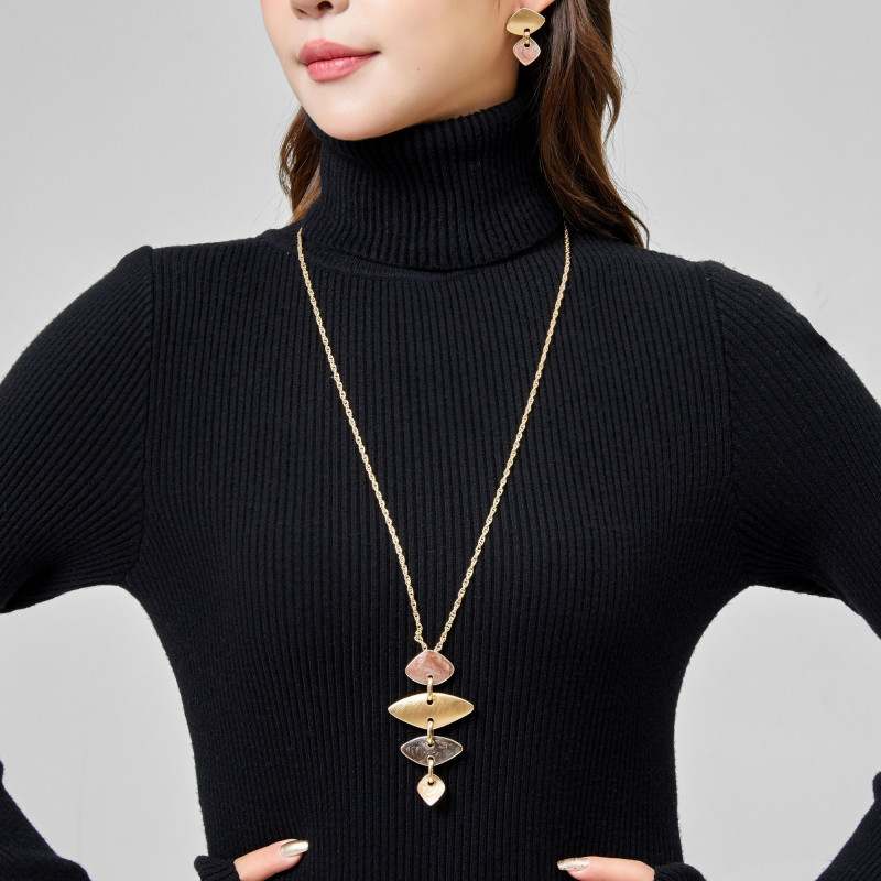 Izza - Sautoir marron