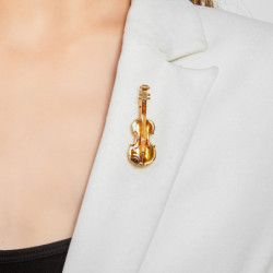 Orly - Broche marron