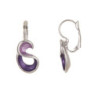 Difla - Boucle d'oreille dormeuse violette
