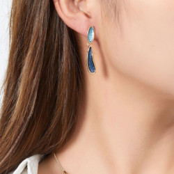 Donia - Boucle d'oreille tige jaune