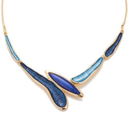 Donia - Collier bleu marine