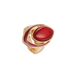 Donna - Bague élastique rouge