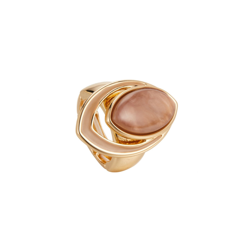 Donna - Bague élastique marron