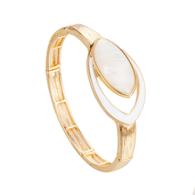 Donna - Bracelet élastique blanc