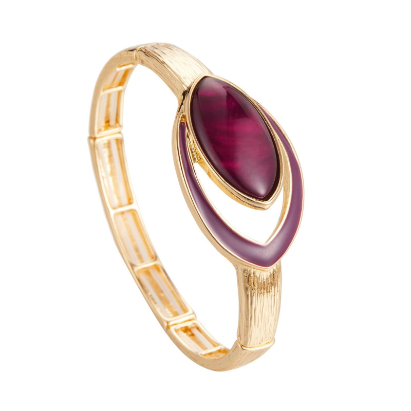 Donna - Bracelet élastique violet