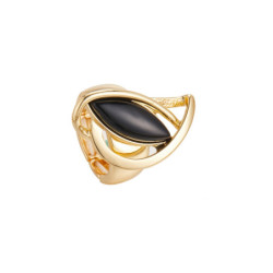Dorte - Bague élastique noire