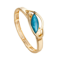 Dorte - Bracelet élastique turquoise