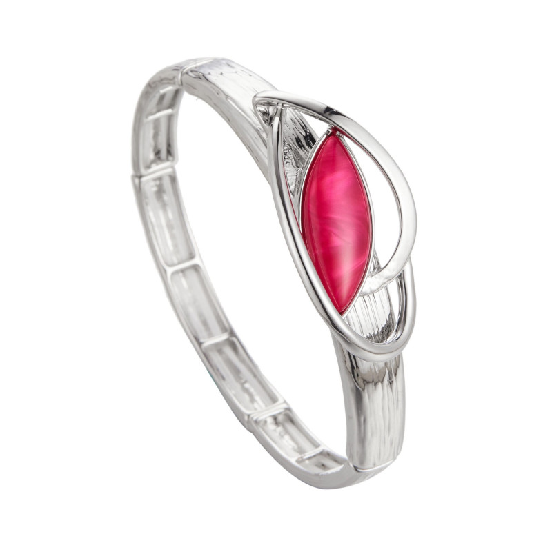 Dorte - Bracelet élastique fuchsia