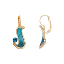 Doulfine - Boucle d'oreille dormeuse turquoise