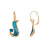 Doulfine - Boucle d'oreille dormeuse turquoise