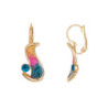Doulfine - Boucle d'oreille dormeuse multicolore