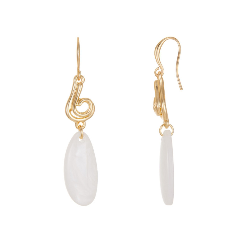 Dulce - Boucle d'oreille blanche