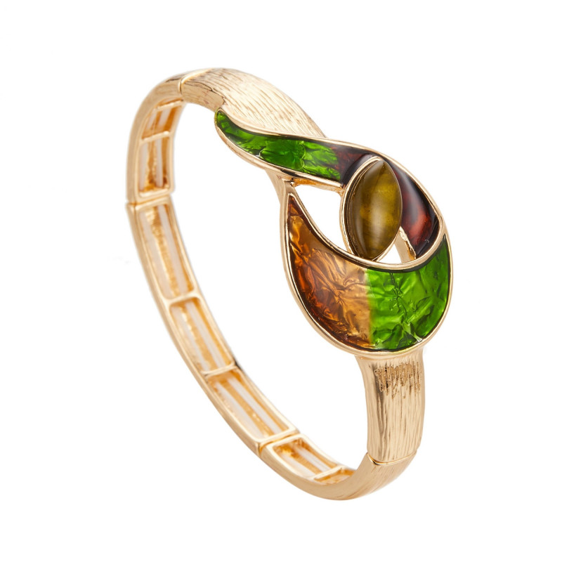 Damissa - Bracelet élastique vert