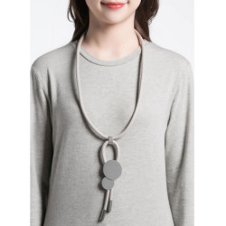 sautoir caoutchouc-1903012-gris