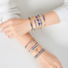 Valencia - Lot de 10 bracelet acier violet