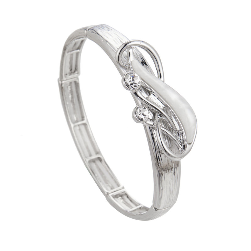 Dahaba - Bracelet élastique blanc