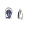 Danitza - Boucle d'oreille clip bleue marine